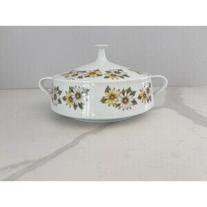 Vintage Noritake Marguerite Cook n Serve Casserole Dish Lid & Handles Daisies